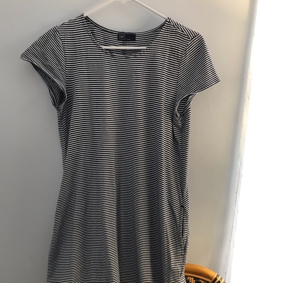 Navy striped cotton easy simple old navy dress - Picture 4 of 4